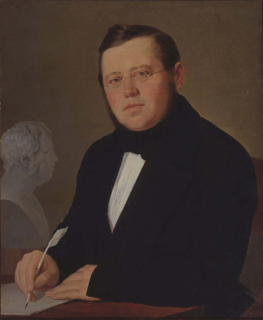 Portrét autora Michaila Zagoskina 1789-1852 od Vasili Andreevich Tropinin