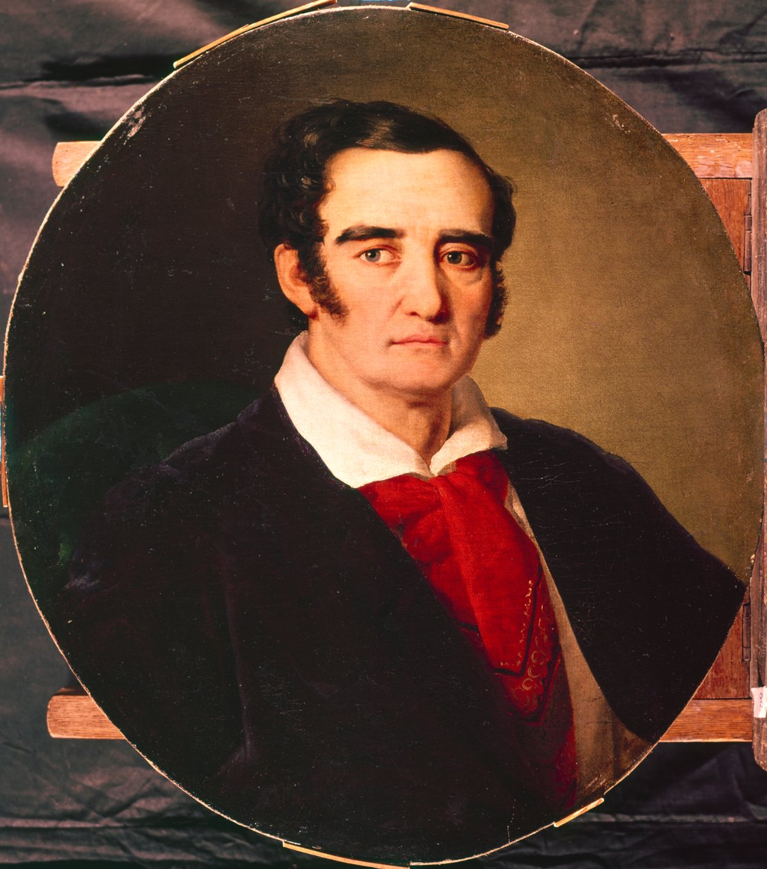 Portrét malíře Giuseppe Angiola Artariho 1792-1863, 30. léta 19. století od Vasili Andreevich Tropinin