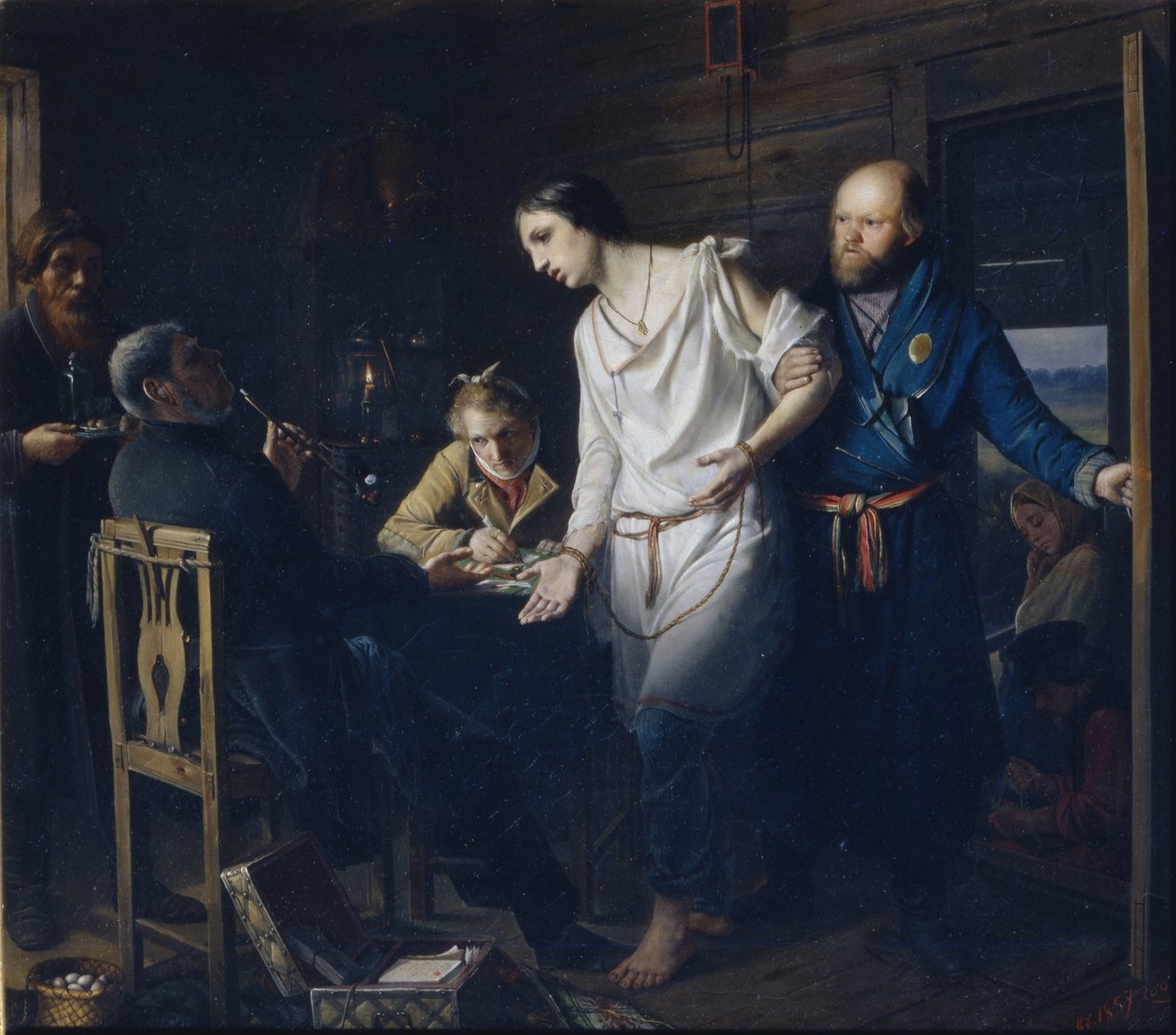 Komisař pro vyšetřování venkovské policie, 1857 od Vasili Grigorevich Perov