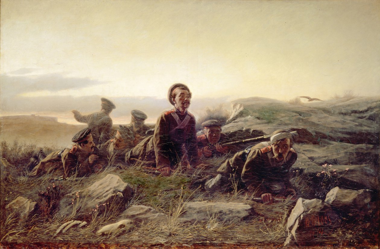 Plastuns v Sevastopolu, 1874 od Vasili Grigorevich Perov