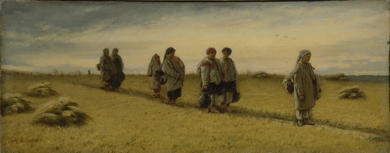 Návrat ženců z pole v provincii Rjazaň, 1874 od Vasili Grigorevich Perov