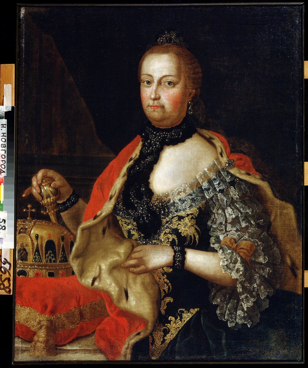 Portrét císařovny Marie Terezie Rakouské (1717-1780) (Portrét císařovny Marie Terezie Rakouské). Obraz Vasilije Kozmicha Berezina (1743-po 1795). Olej na plátně, 88 x 69 cm od Vasili Kozmich Berezin