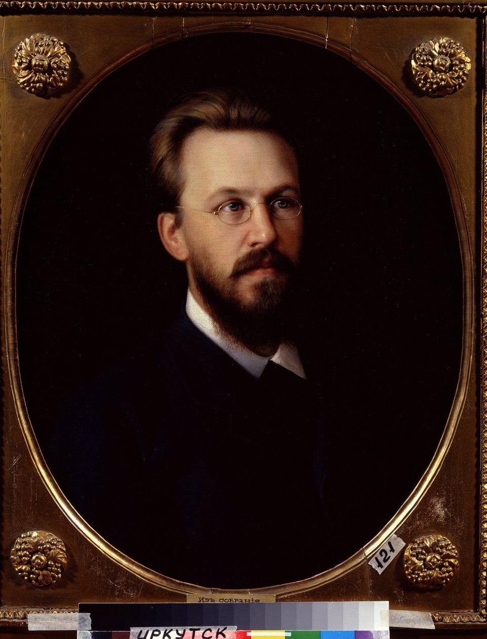 ""Portrait de V. Sukachev (Sukachyev) fondateur du Irkutsk (Irkoutsk) Art Museum"" Peinture de Vasilij Petrovič Khudoyarov (1831-1892) 1882 Státní muzeum umění Irkoutsk od Vasili Petrovich Khudoyarov