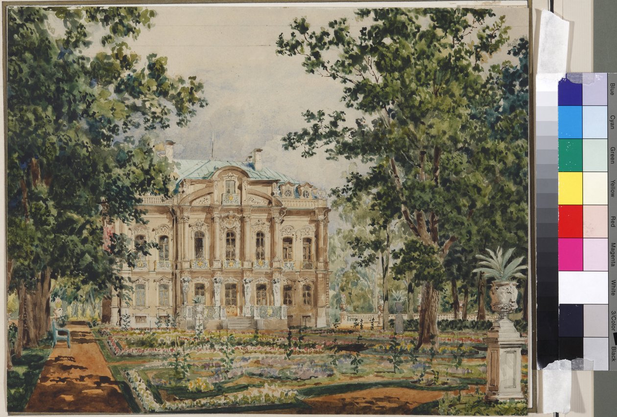 Vlastní Dacha císaře Alexandra II v Peterhofu od Vasili Semenovich Sadovnikov