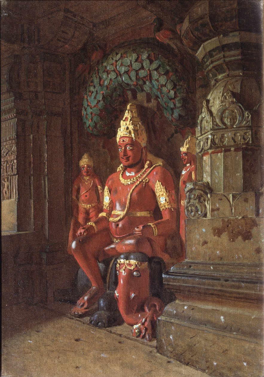 Socha Višnua v chrámu Indra, 1874 od Vasili Vasilievich Vereshchagin