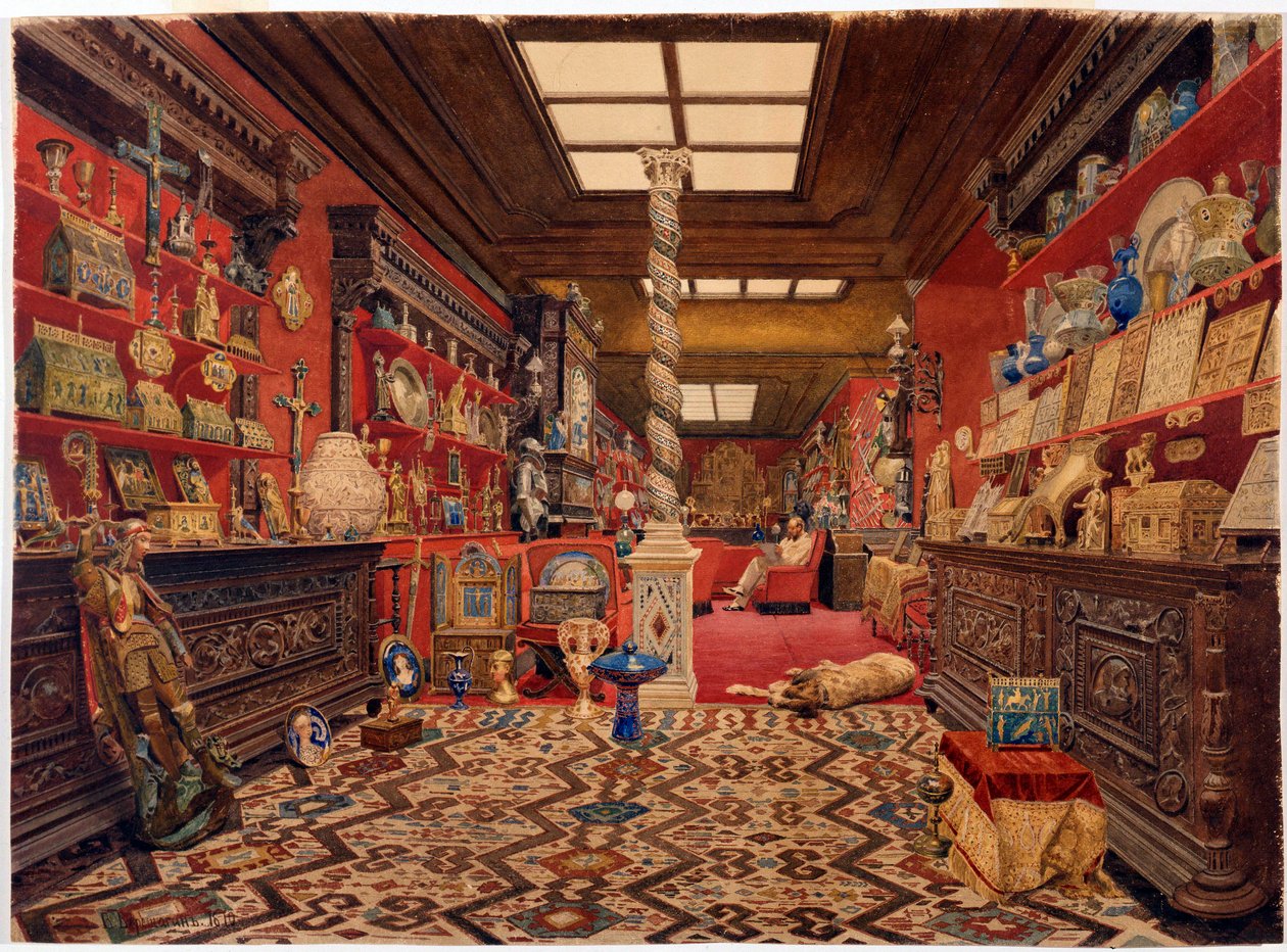 Alexandre Basilewsky - Galerie rezidence Alexandra Basilewského v Paříži par Vereshchagin, Vasilij Vasiljevič (1842-1904) od Vasili Vasilievich Vereshchagin