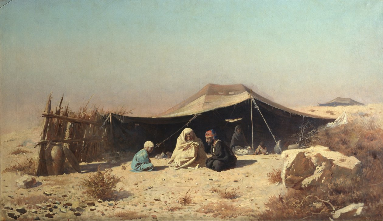 Arabové v poušti. Studium koránu od Vasili Vasilievich Vereshchagin