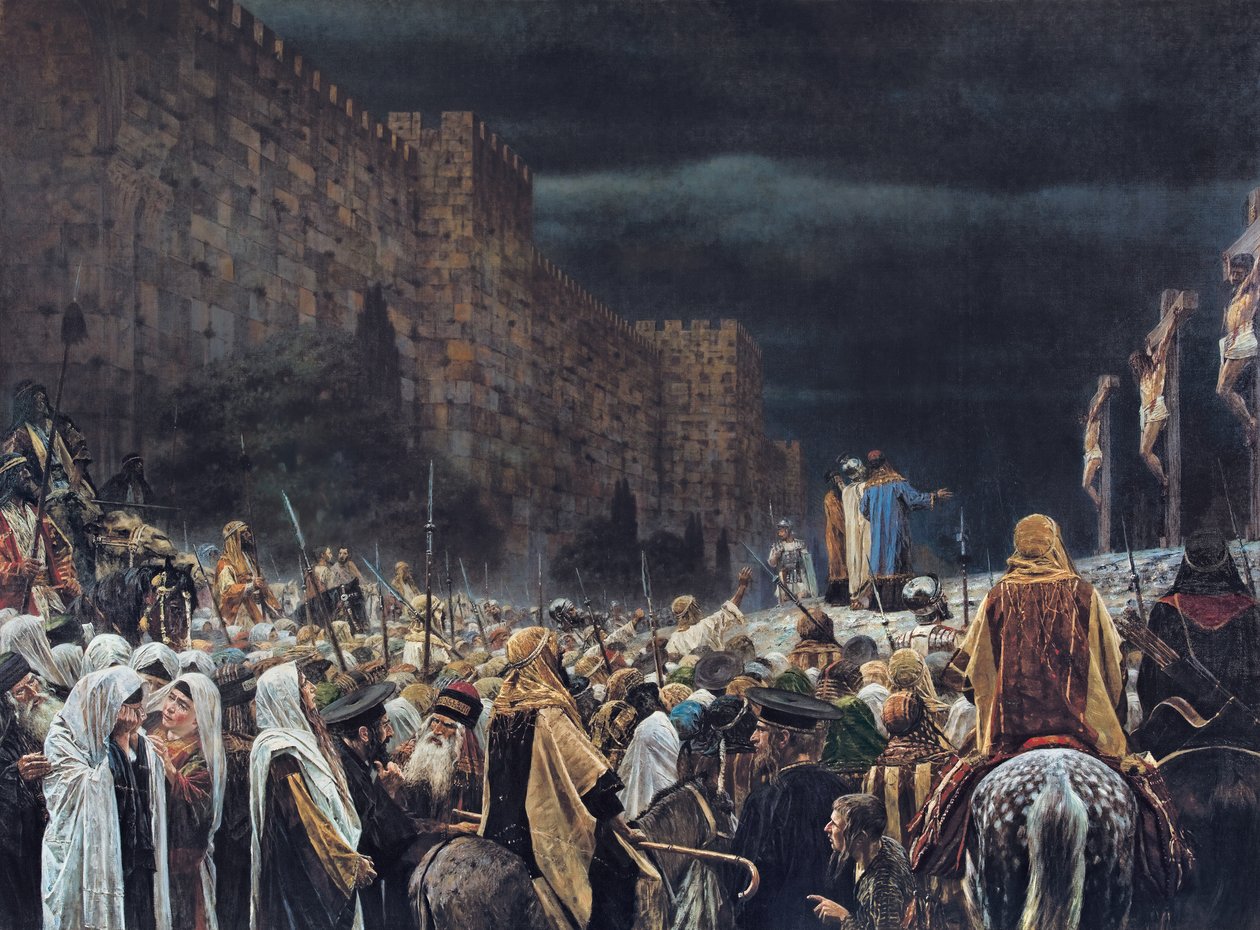 Ukřižování Římany, 1887 od Vasili Vasilievich Vereshchagin