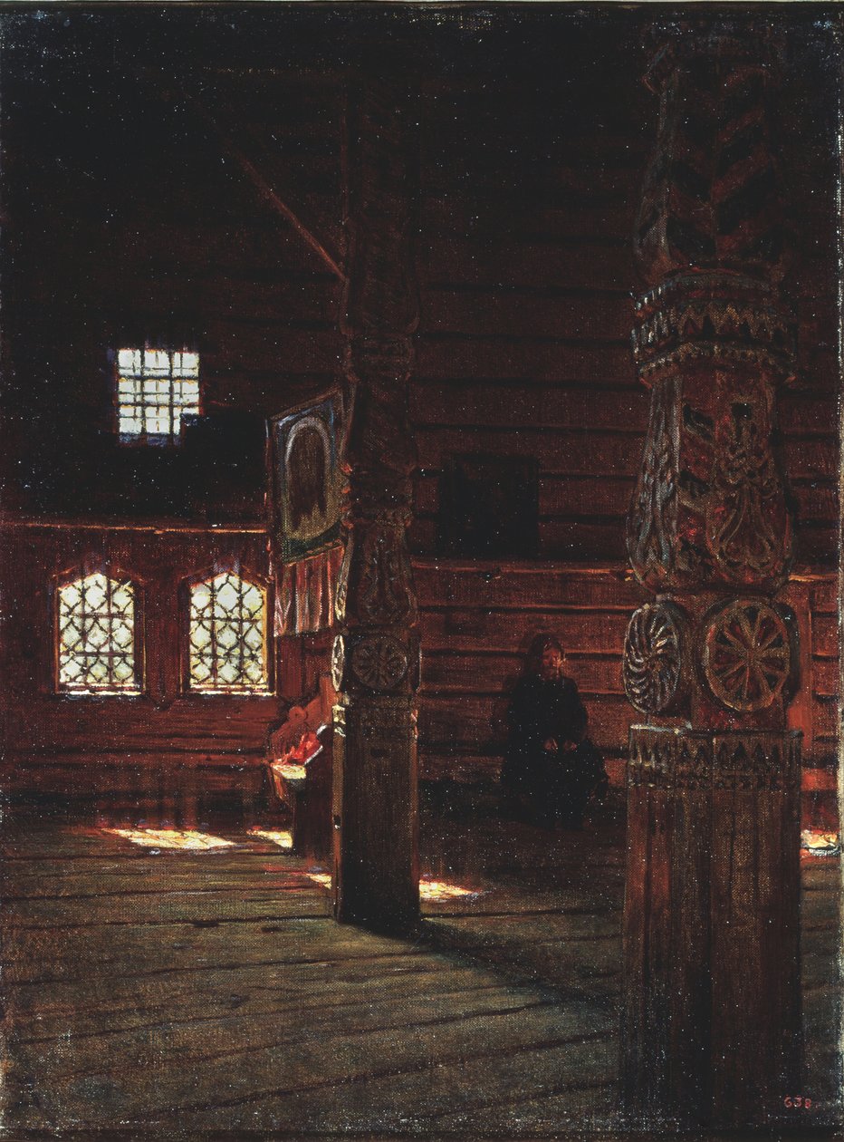 Interiér kostela Petra a Pavla v Puchug, 1894 od Vasili Vasilievich Vereshchagin