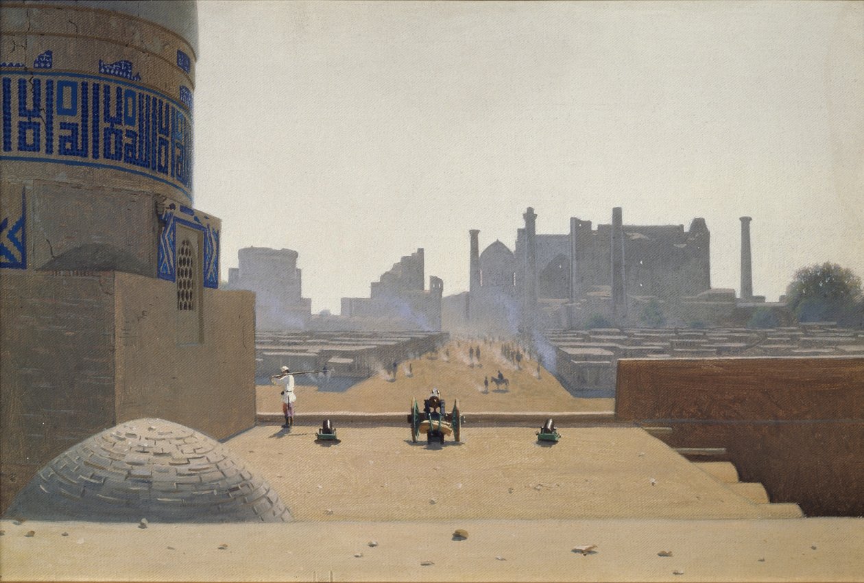 Hlavní ulice v Samarkandu brzy ráno, 1869-1870 od Vasili Vasilievich Vereshchagin