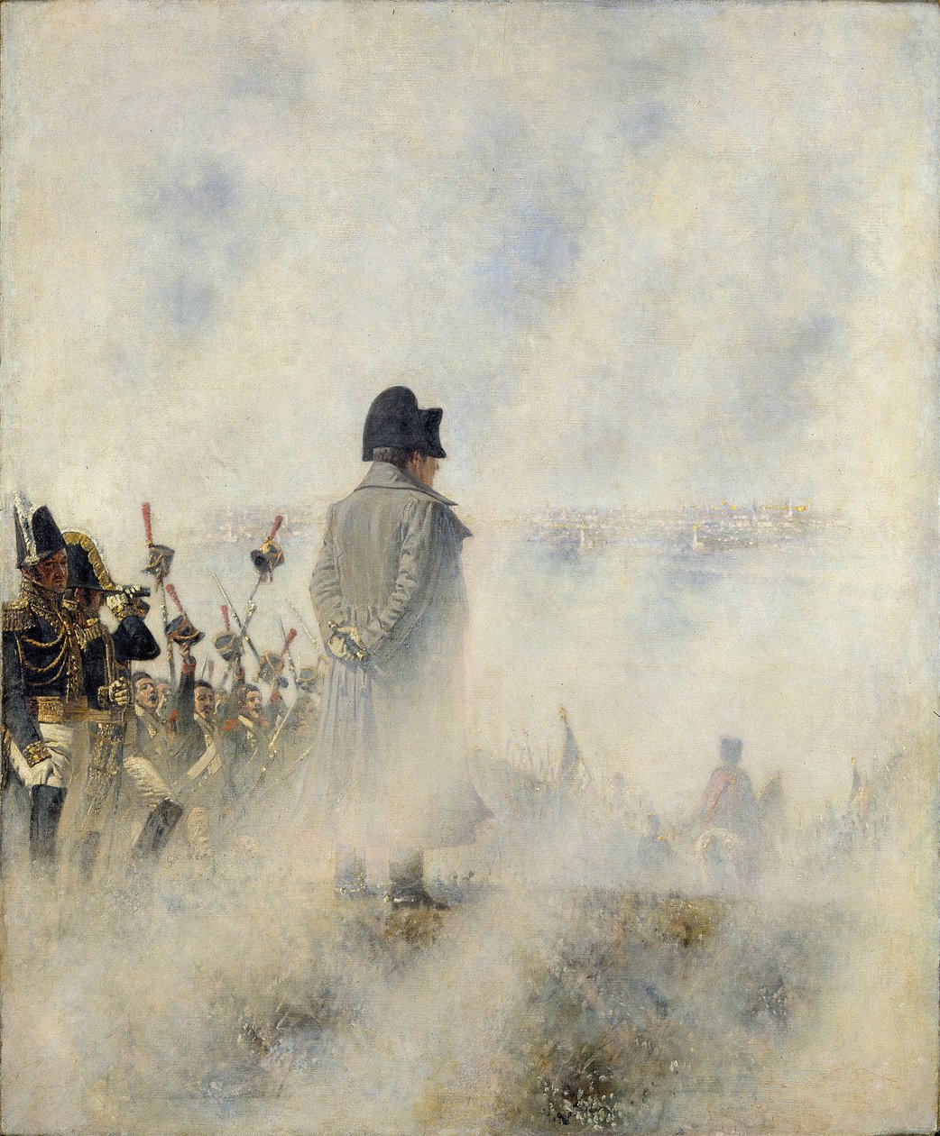 Napoleon Bonaparte - Před Moskvou. Čekání na deputaci bojarů par Vereščagin, Vasilij Vasiljevič (1842-1904). Olej na plátně od Vasili Vasilievich Vereshchagin