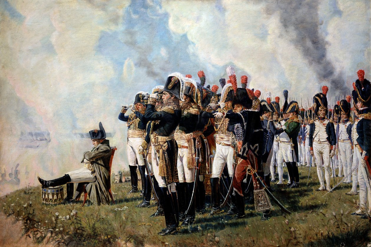 Napoleon Bonaparte na Borodino Hights, 1897 od Vasili Vasilievich Vereshchagin