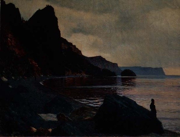 Poblíž kláštera sv. Jiří, Krym, Ukrajina (olej na plátně) od Vasili Vasilievich Vereshchagin