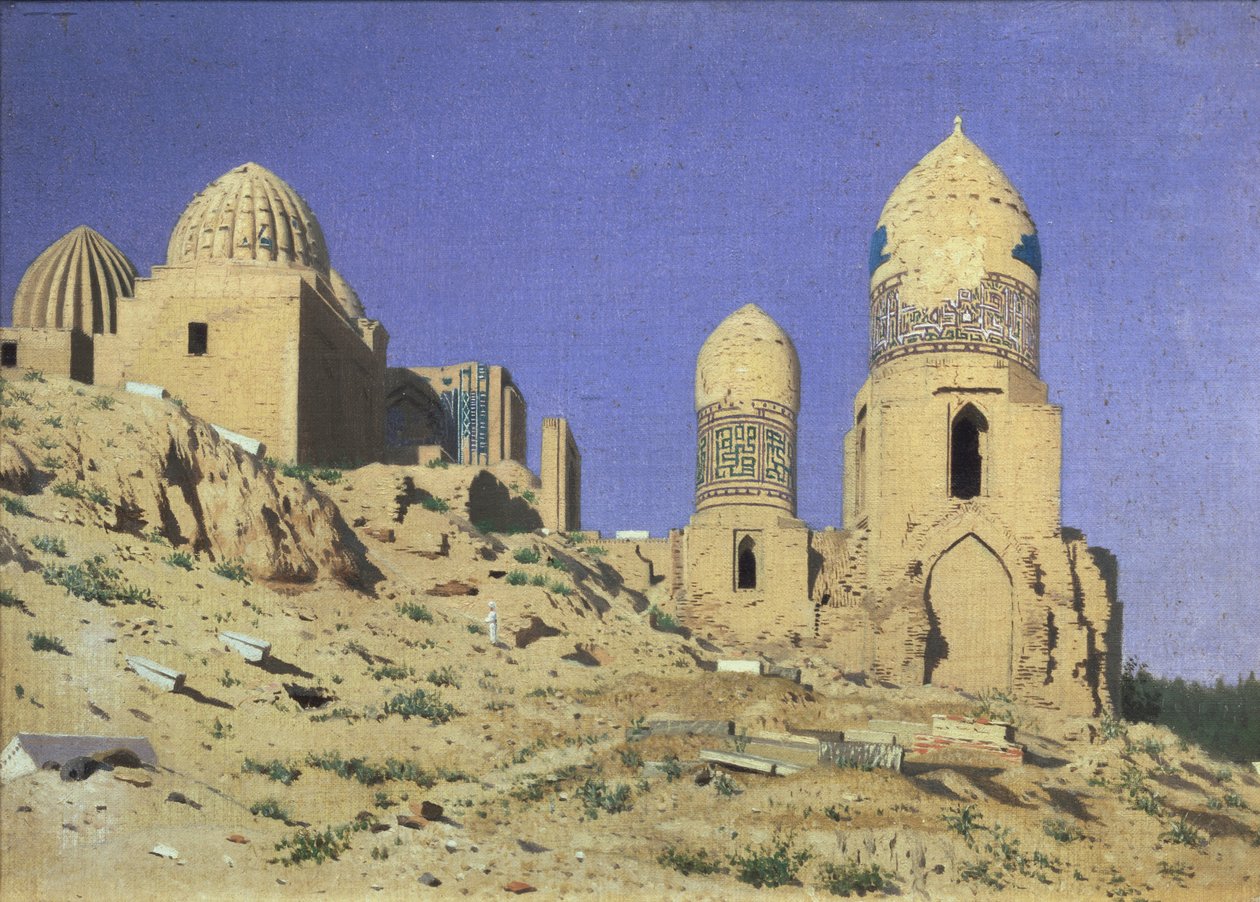 Nekropole Shah-i-Zinda The Living King v Samarkandu, 1869-1870 od Vasili Vasilievich Vereshchagin