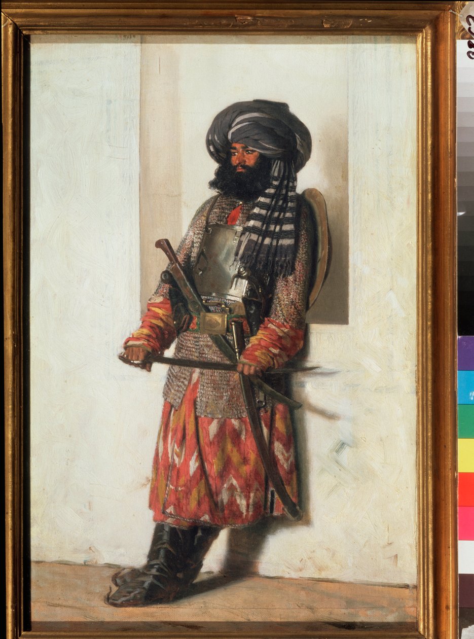 Un afghan (An Afghan) - Obraz Vasilije Vasiljeviče Vereščagina (Vassili Vereščagin) (1842-1904), olej na plátně od Vasili Vasilievich Vereshchagin