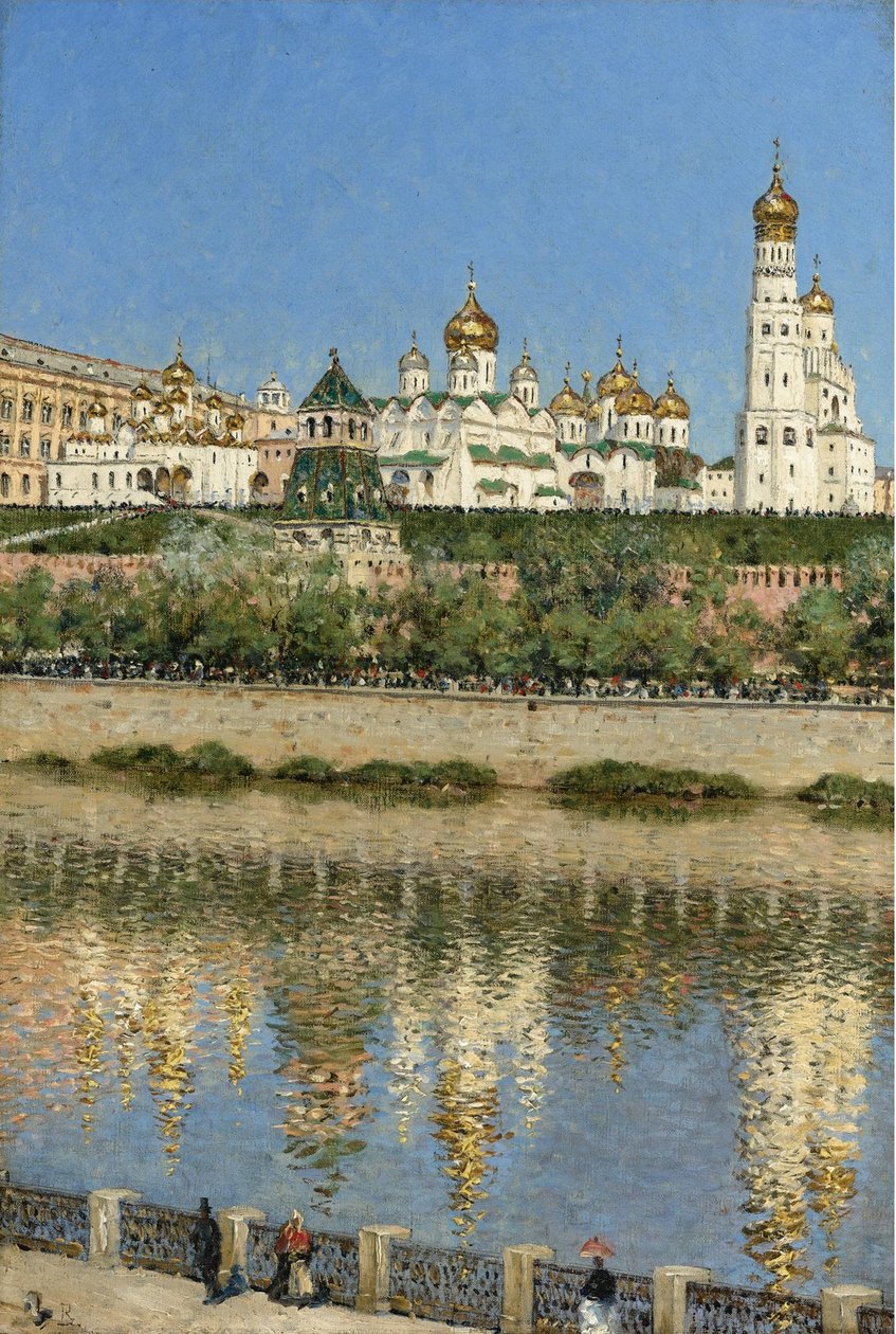 Pohled na moskevský Kreml od Vasili Vasilievich Vereshchagin