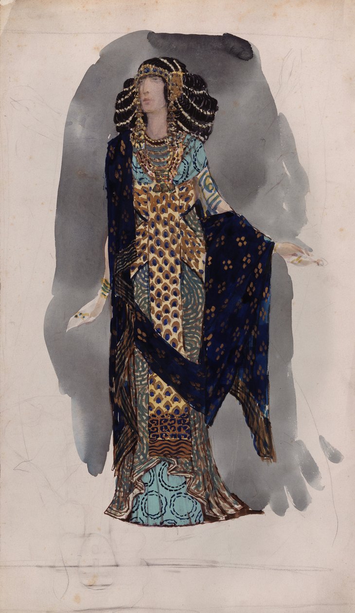 Kostýmní návrh ze série Oriental dancers, 1900s od Vasili Vasilyevich Vladimirov