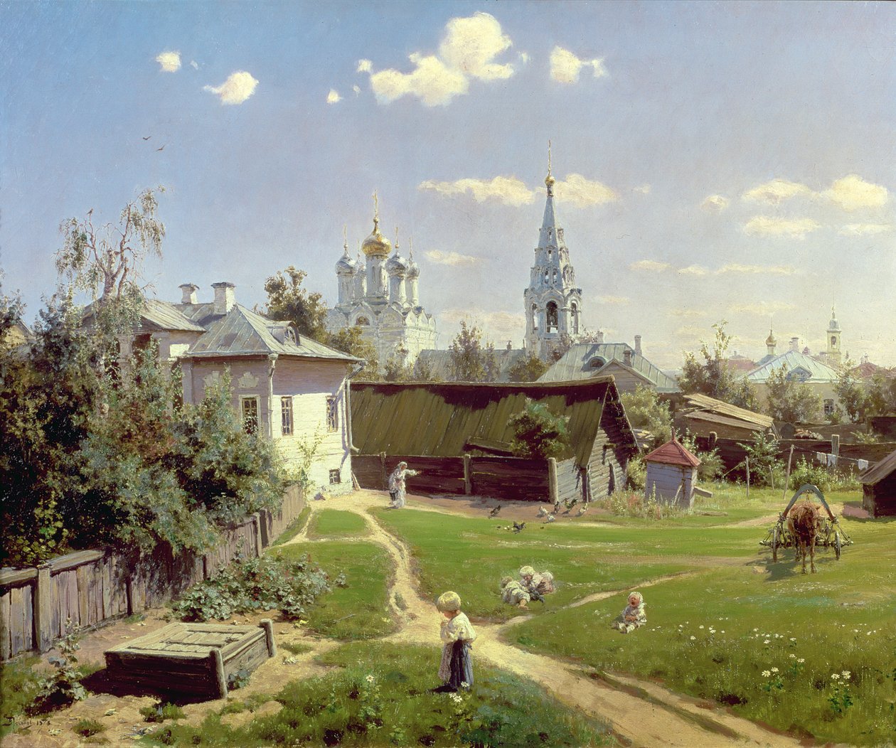 Malý dvůr v Moskvě, 1878 od Vasilij Dmitrievich Polenov