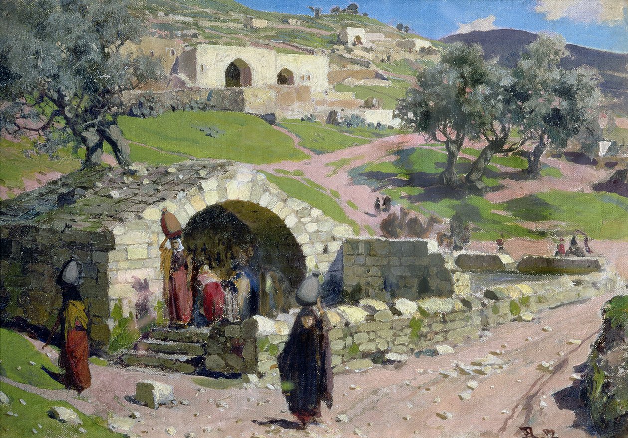 Panenské jaro v Nazaretu, 1882 od Vasilij Dmitrievich Polenov
