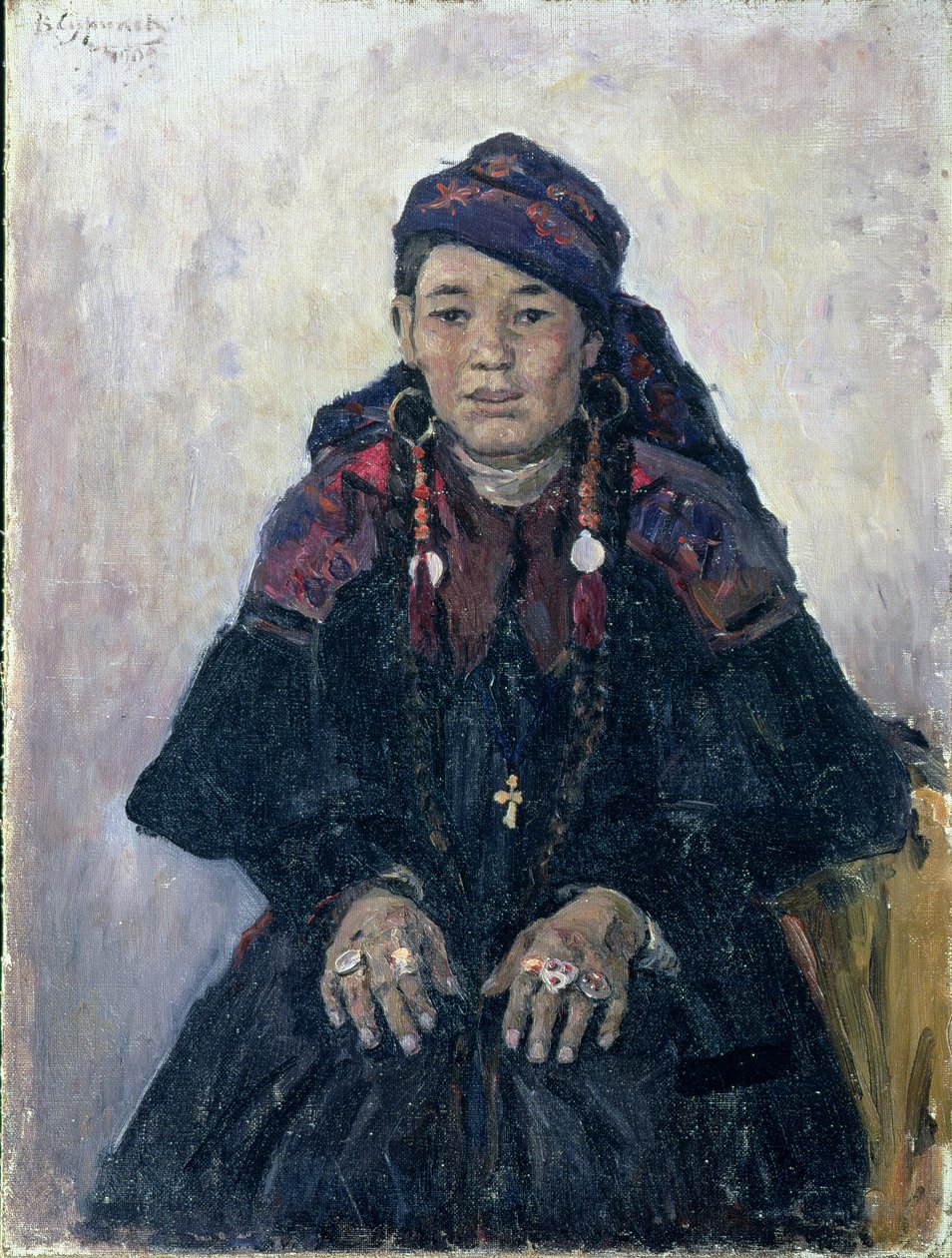 Portrét kozácké ženy, 1909 od Vasilij Ivanovic Surikov