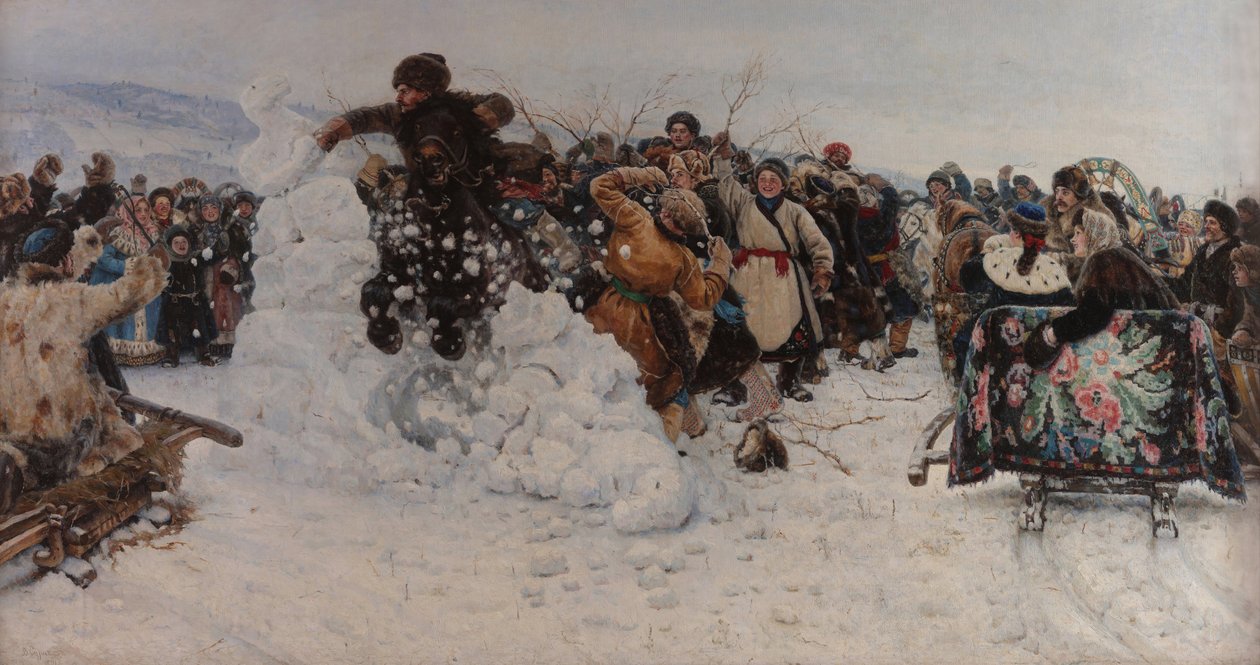 Vezmeme si sněhové město od Vasilij Ivanovic Surikov