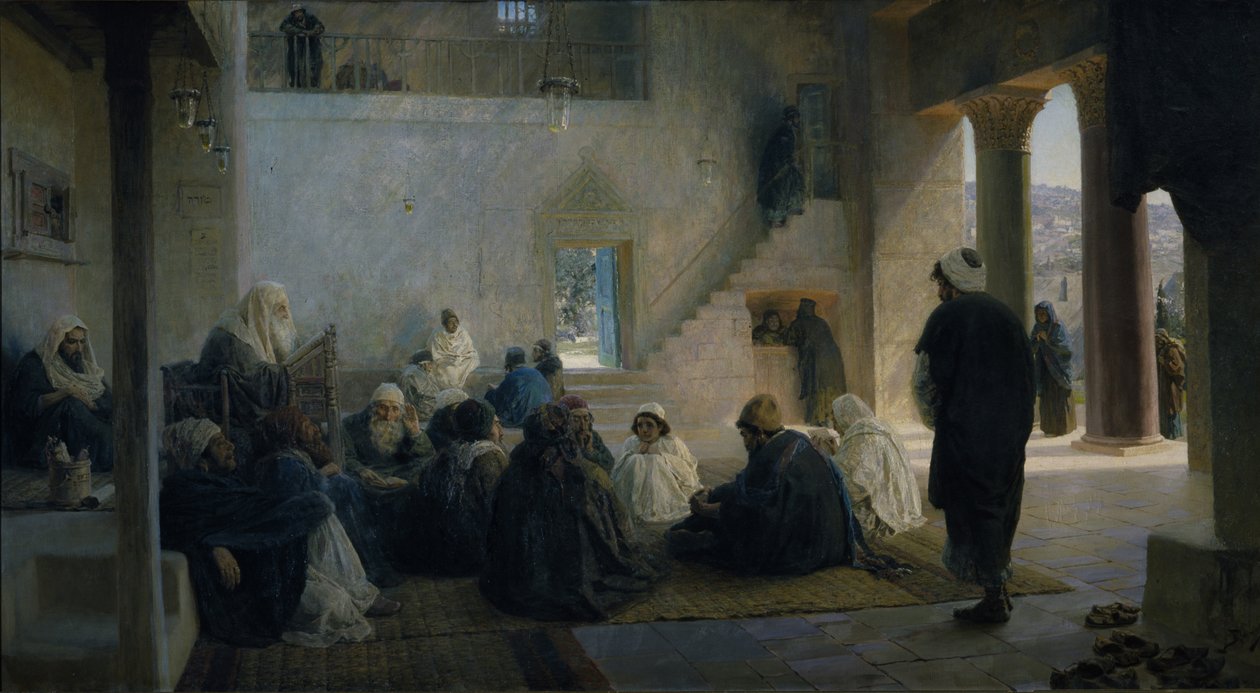 Kristus mezi lékaři, 1896 od Vasilij Dmitrievich Polenov