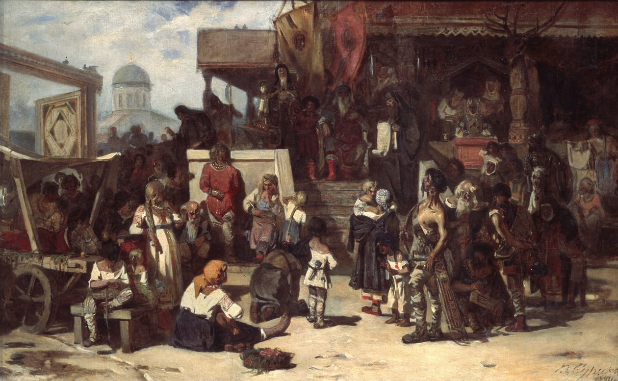 Rozsudek velkého prince, 1874 od Vasilij Ivanovic Surikov