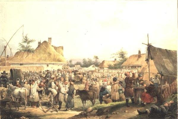 Vesnická pouť na Ukrajině od Vasily Ivanovich Sternberg