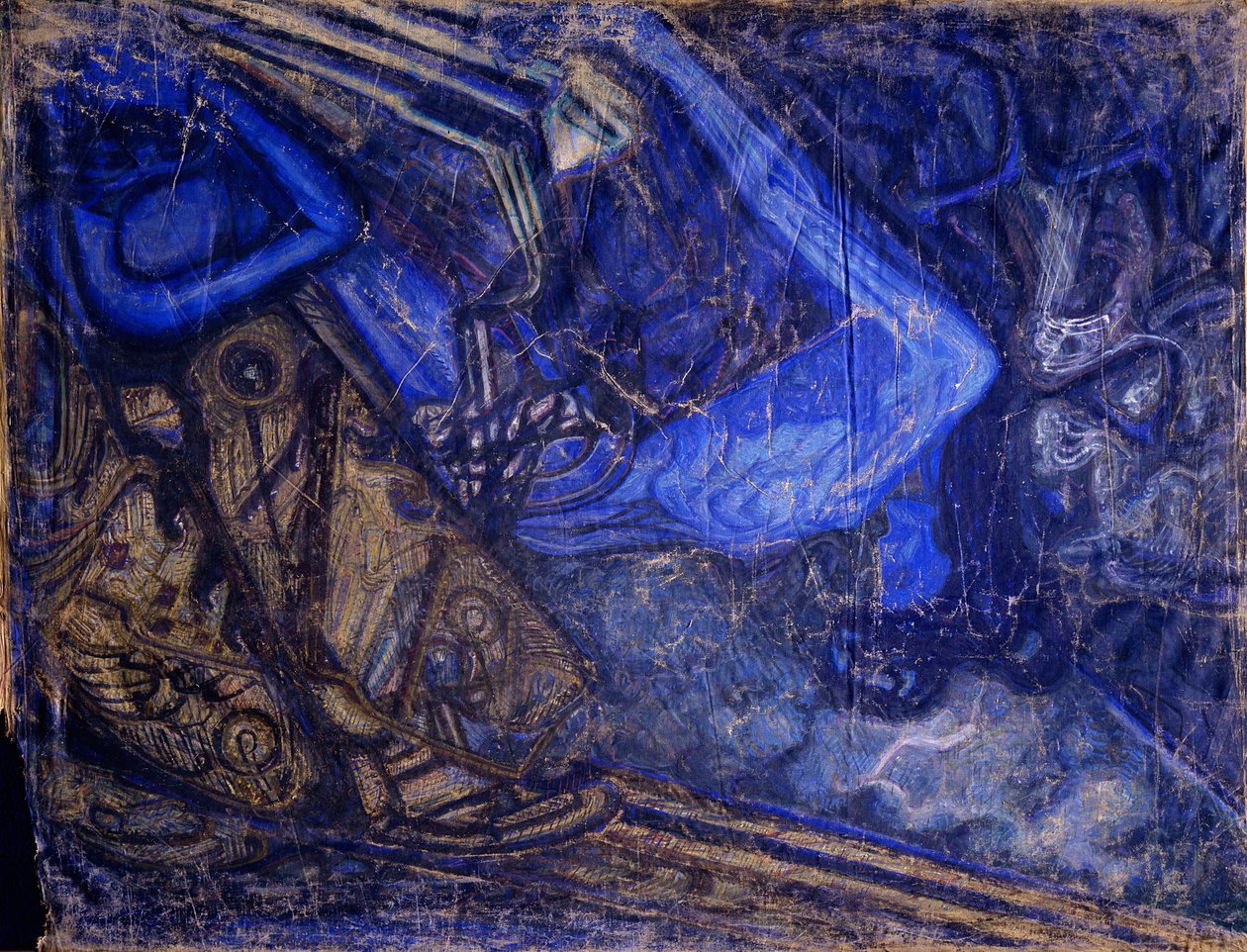 Truchlení nad smrtí Michaila Vrubela, 1910-1911 od Vasily Ivanovich Denisov