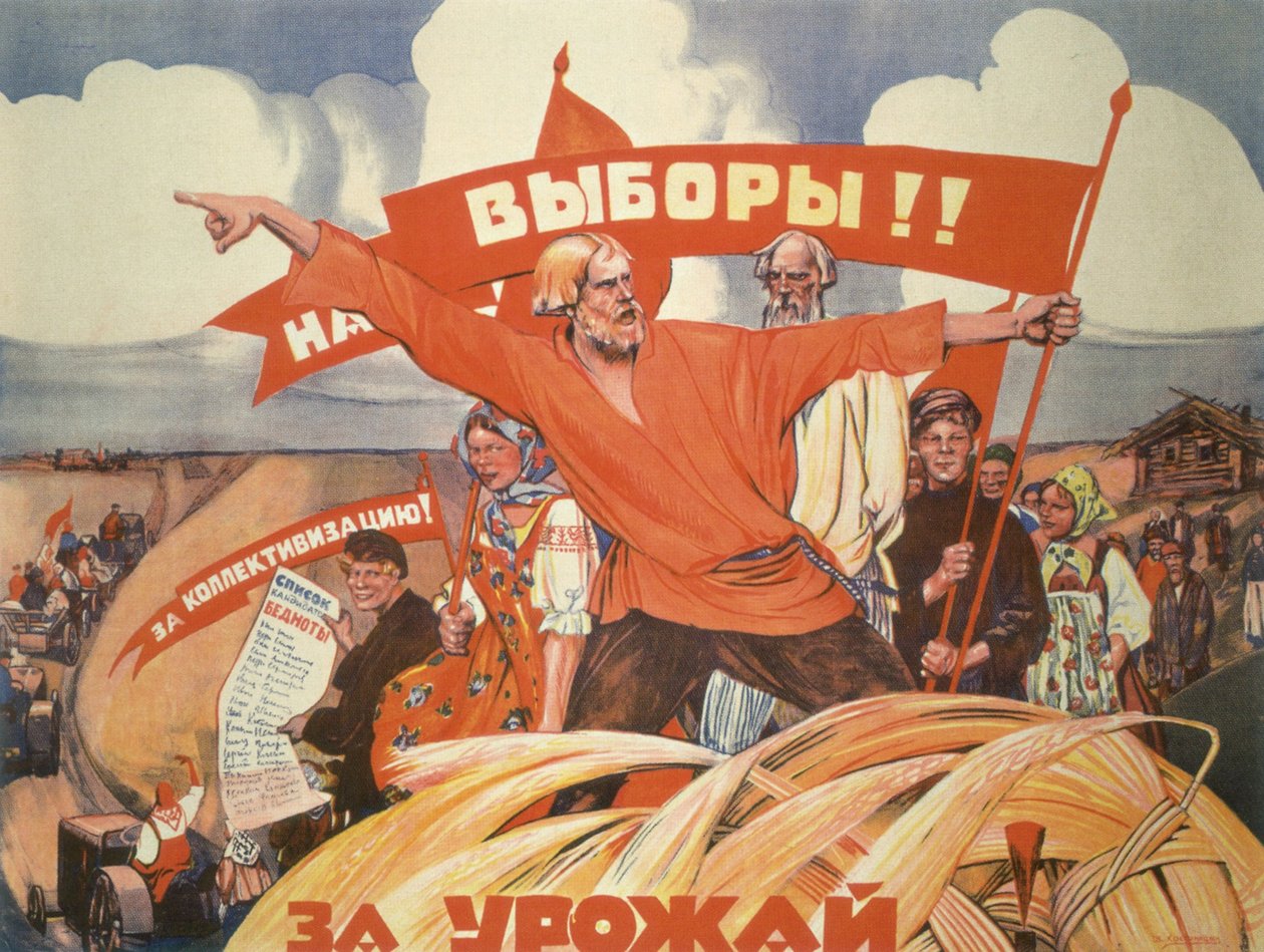 Do voleb! Za kolektivizaci! Pro sklizeň! od Vasily Nikolaevich Kostyanitsyn