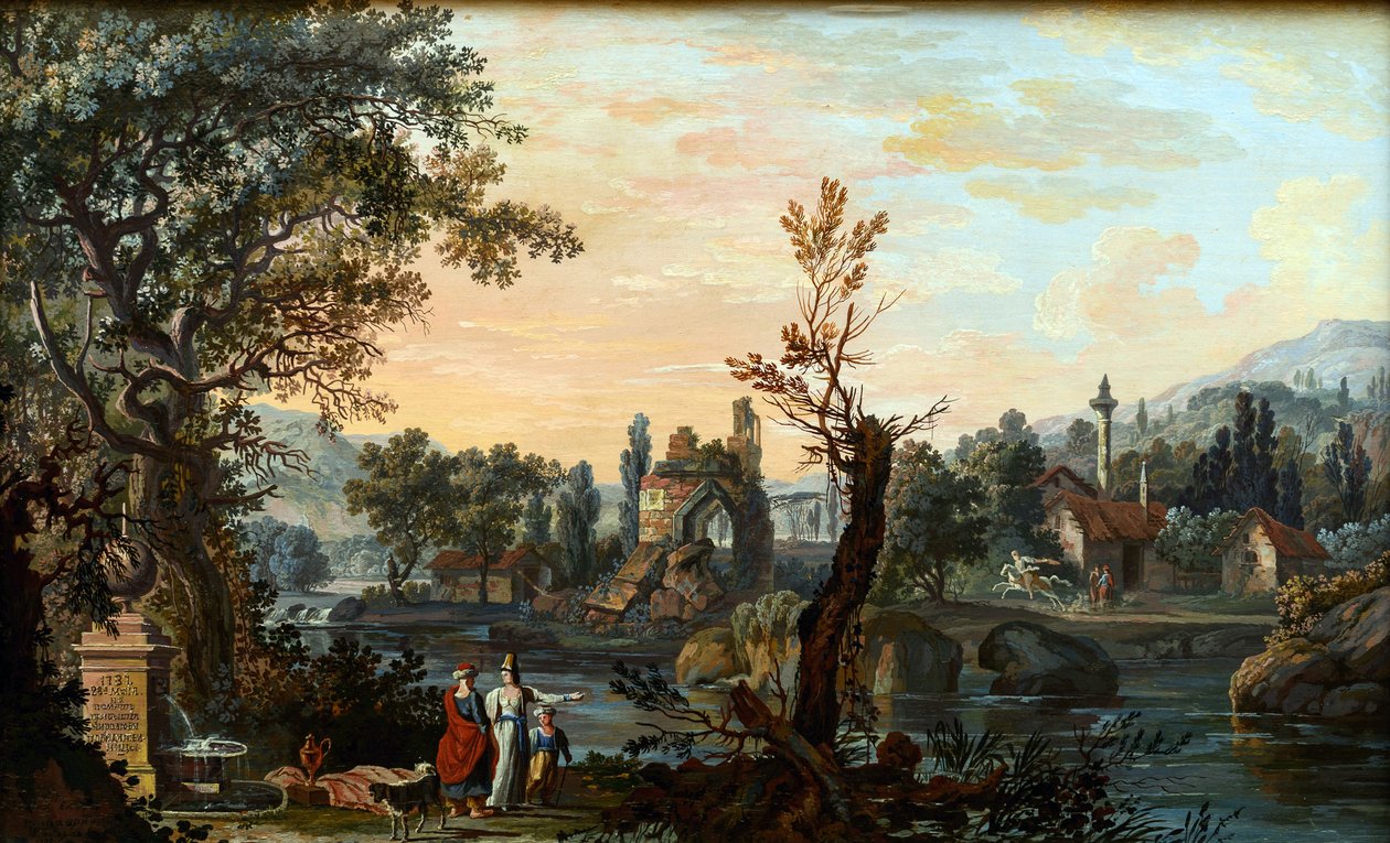 Pohled na Taurid (Tauric Chersonese, současný poloostrov Krym) Pohled na Taurid od Petrova, Vasilije Petroviče (1770-1810) od Vasily Petrovich Petrov
