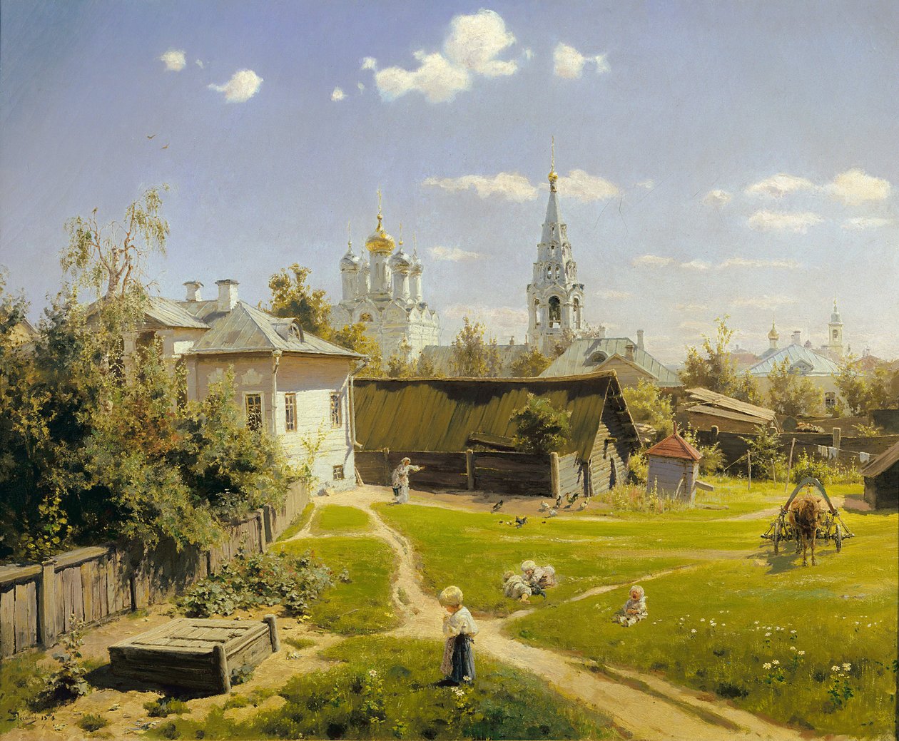 Moskevské nádvoří od Vasily Polenov