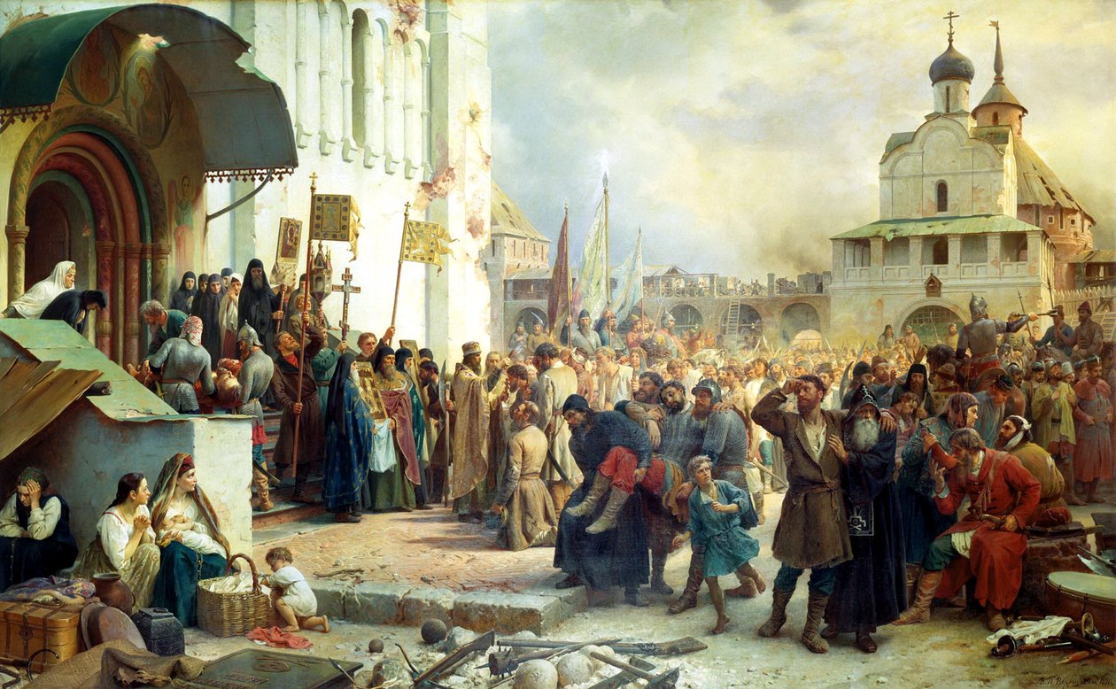 Obležení Trinity Sergius Lavra v Sergiev Posad, 1891. od Vasily Vereshchagin
