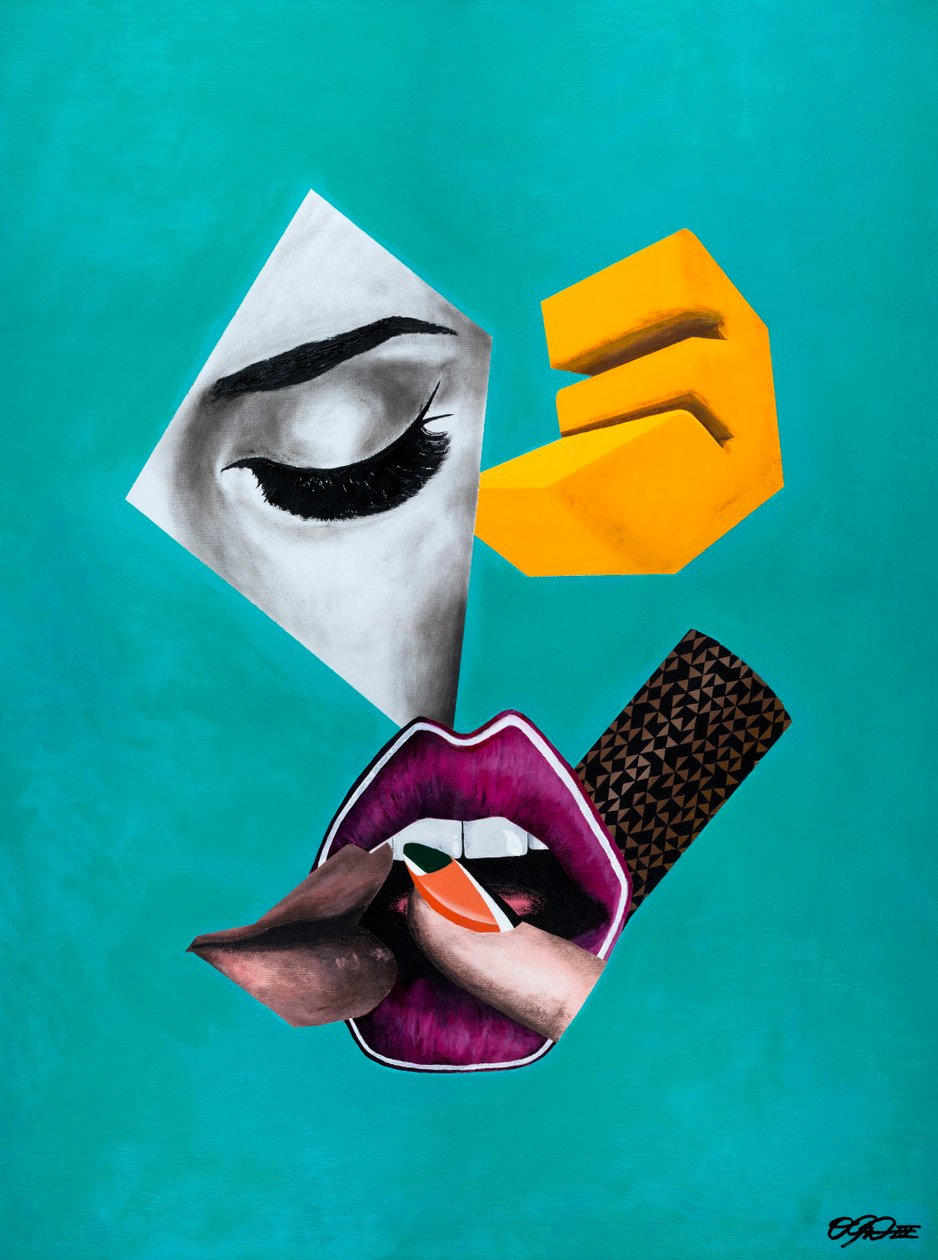 Eyes Wide, 2014 (olej x akryl na plátně) od Vaskeen Vaskeen