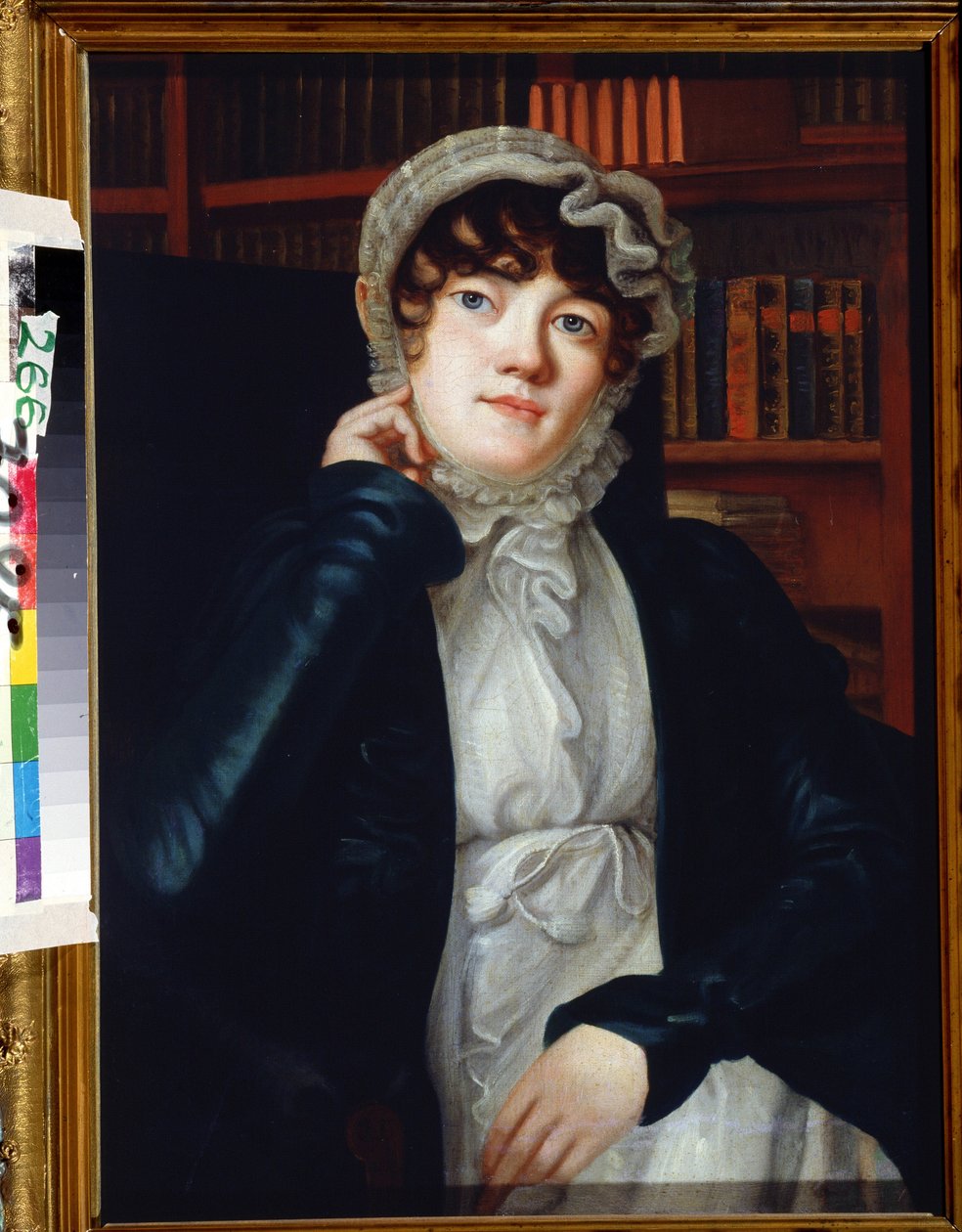 Portrét de la poetesse Karolina Pavlova (Caroline Karlovna Pavlova ou Carolina von Pawloff od Vassily Fyodorovich Binemann