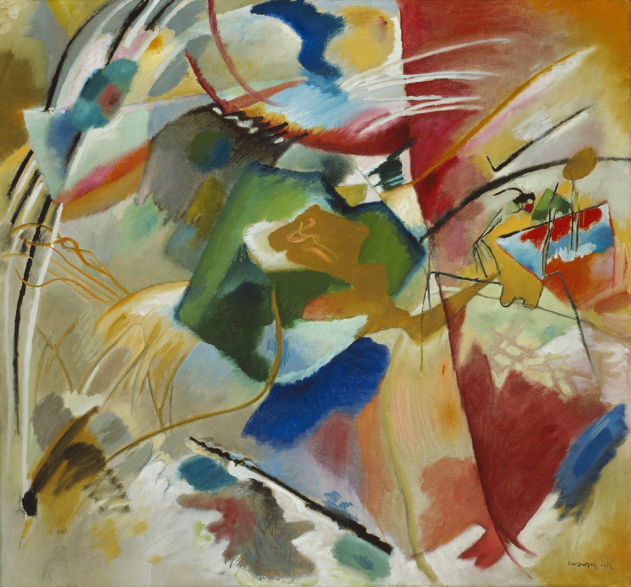 Malba se zeleným středem, 1913. od Wassily Kandinsky