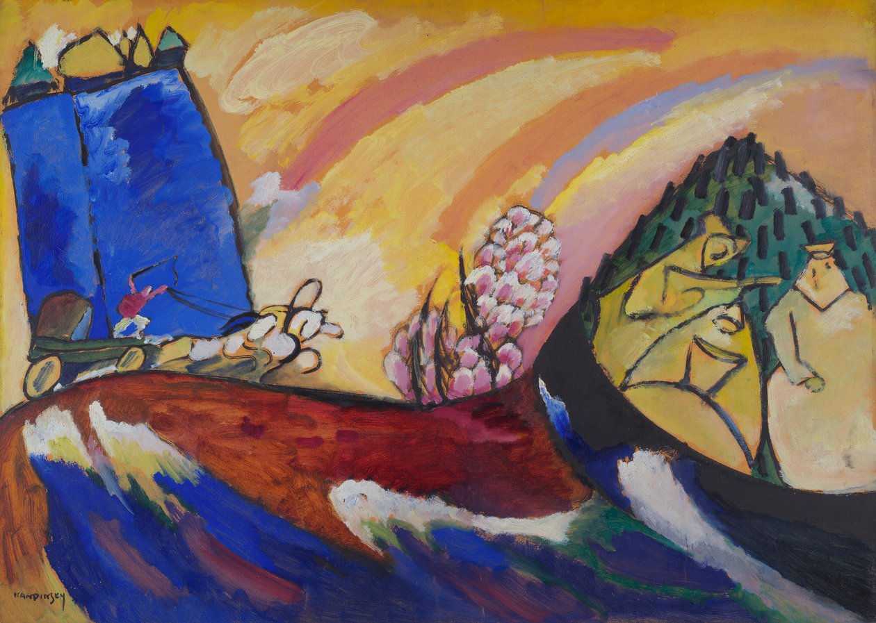 Malování s trojkou, 4036. od Wassily Kandinsky