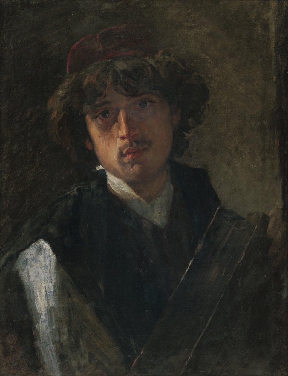 Portrét mladého rabína od Vaclav Brozik