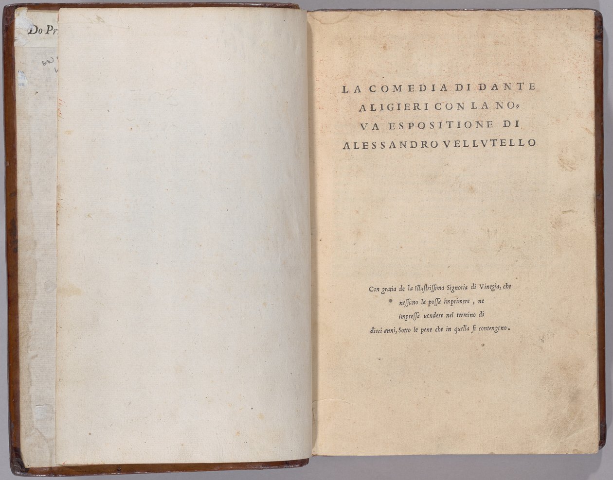 Komedie od Venetian 16th Century, Dante Alighieri