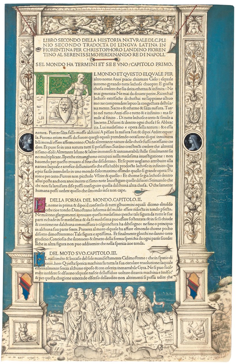 "Historia Naturalis" od Plinia staršího, 1476 od Venetian School