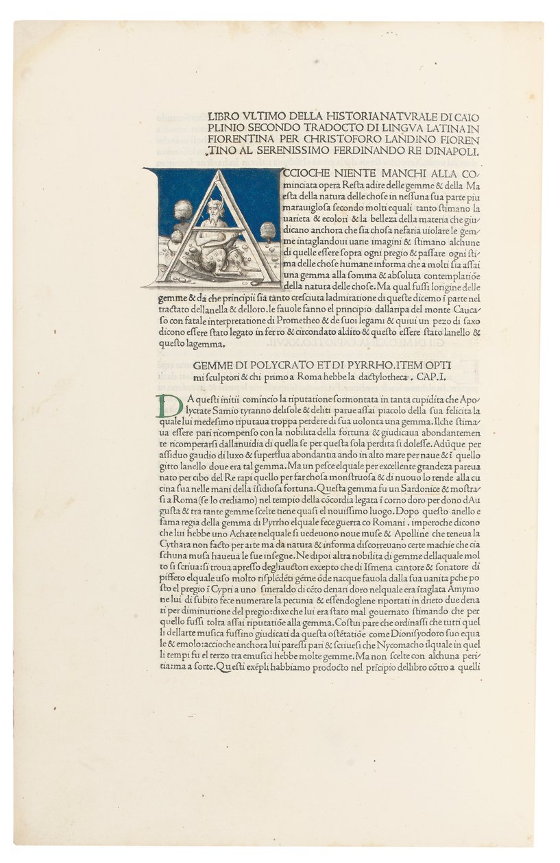 "Historia Naturalis" od Plinia staršího, 1476 od Venetian School
