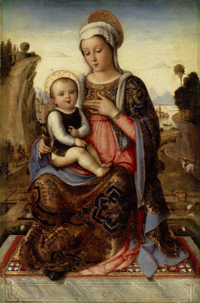 Panna a dítě, 15. století od Venetian master