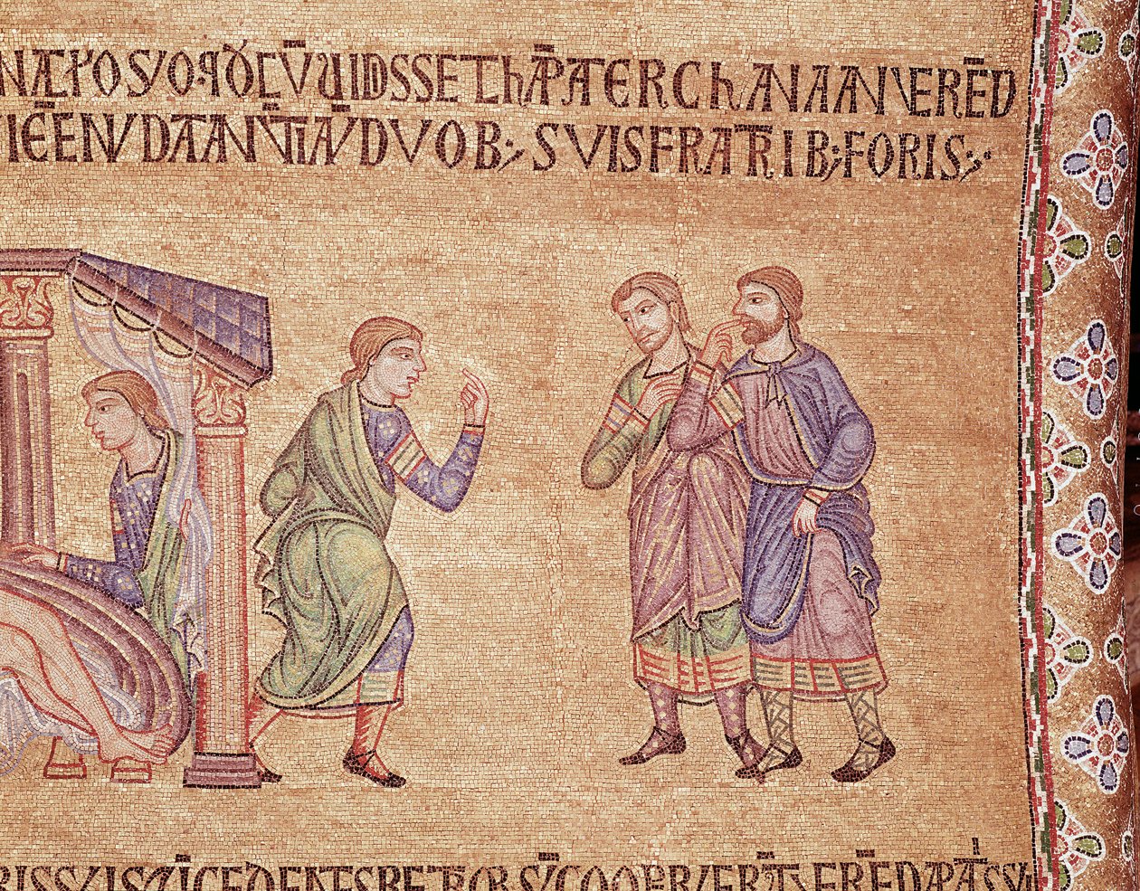 Život Noemova (detail mozaiky od Veneto Byzantine School