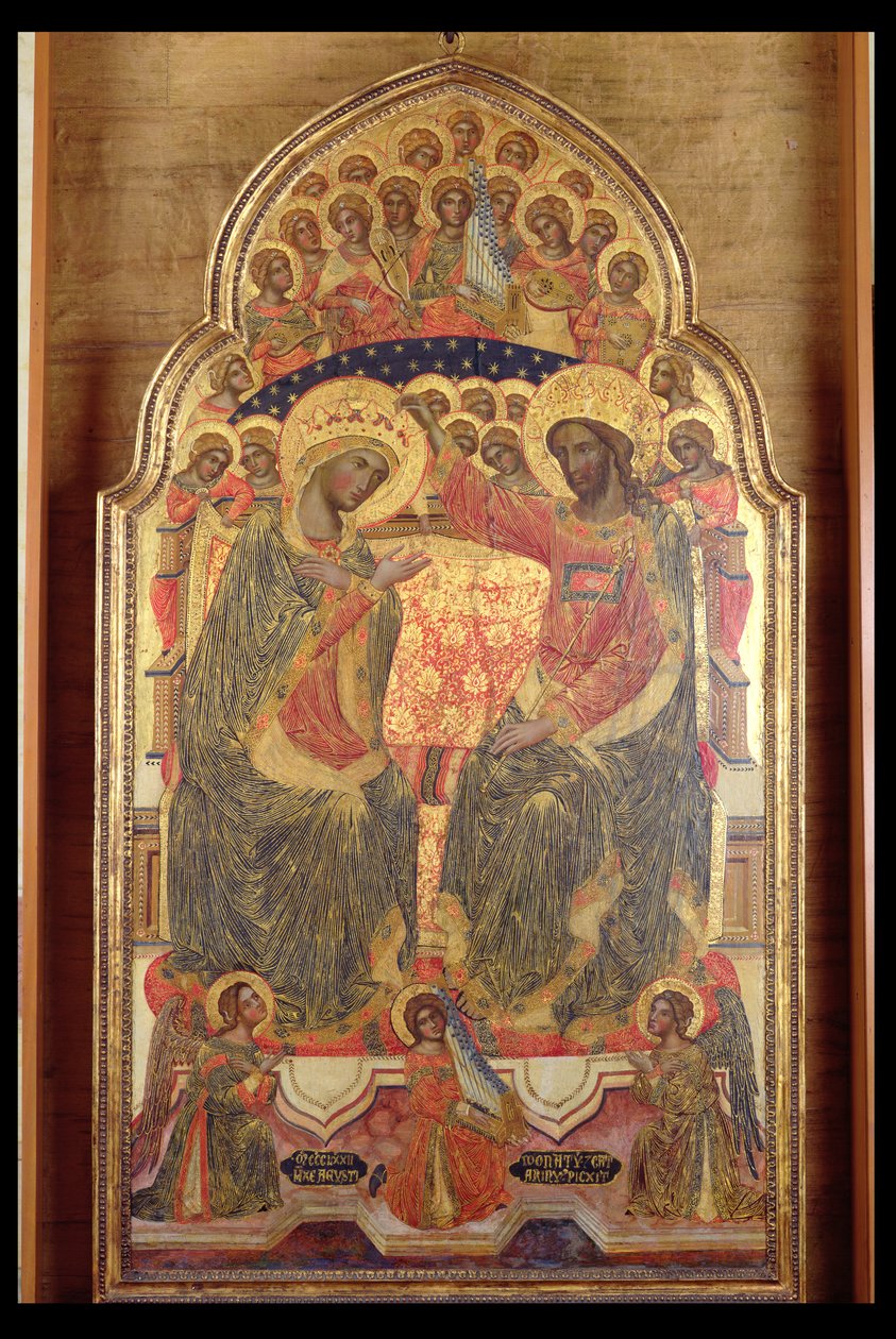 Korunovace Panny Marie, 1372 od Veneziano Caterino