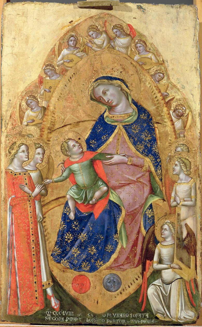 Svatba svaté Kateřiny, 1358 od Lorenzo Veneziano