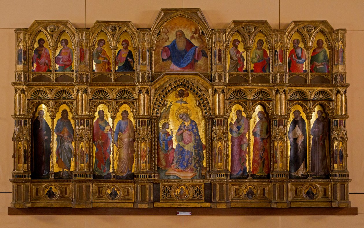 Polyptych Zvěstování (Lion Polyptych) od Veneziano Lorenzo