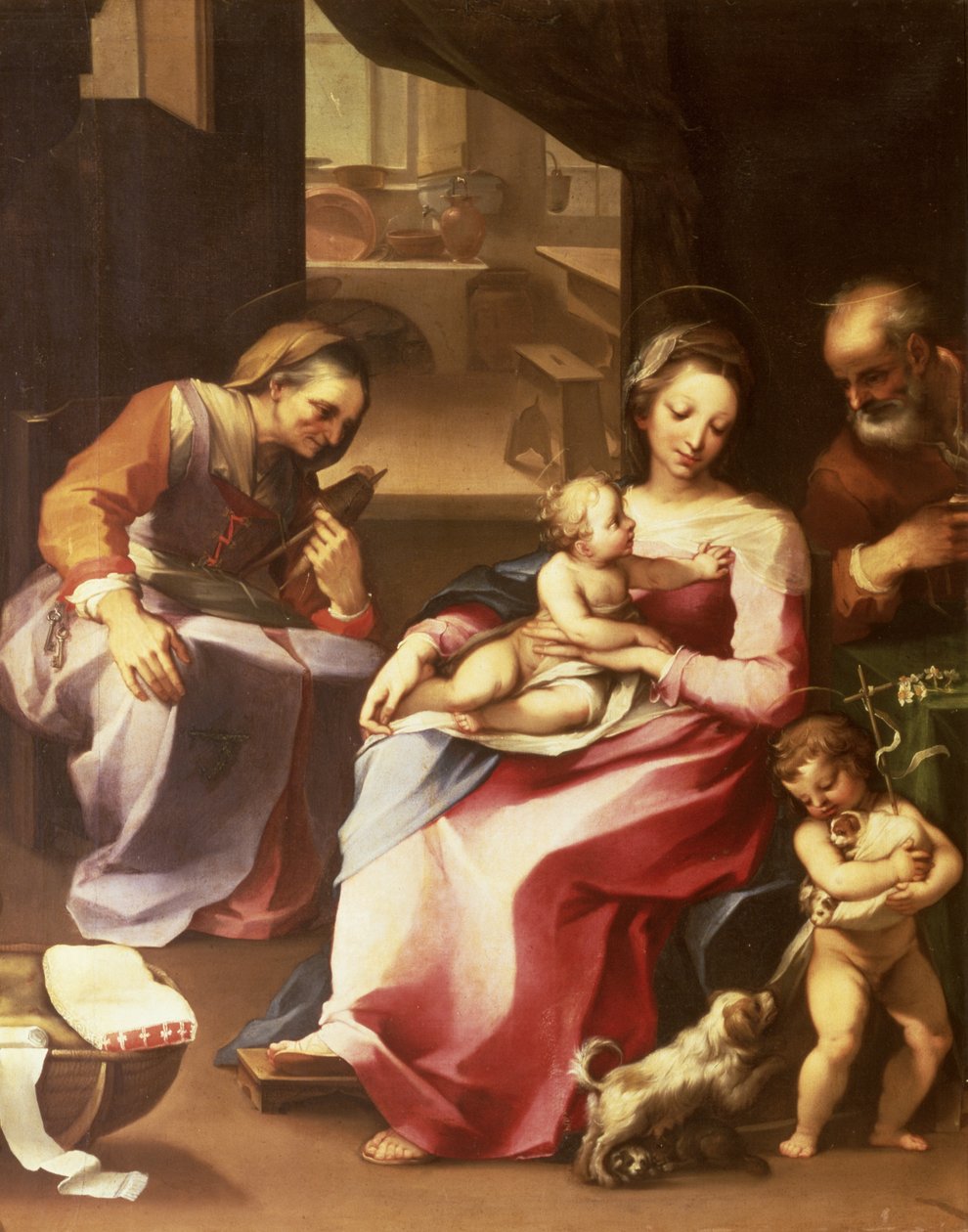Svatá rodina od Ventura di Arcangelo Salimbeni