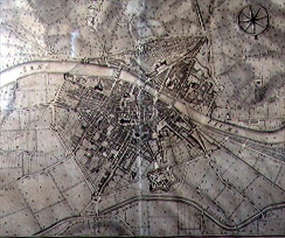 Mapa Florencie od Vercellini Terreni