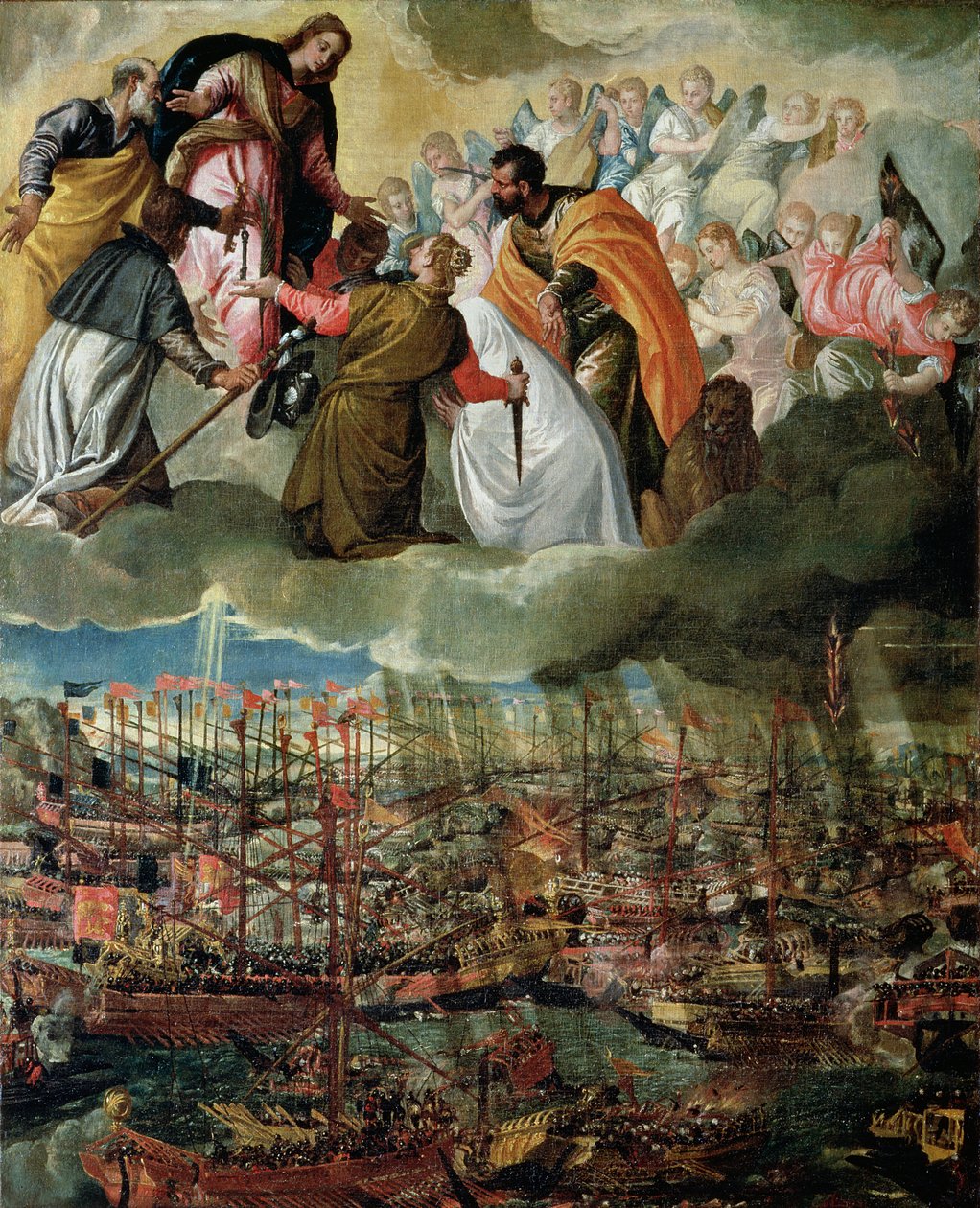 Alegorie bitvy u Lepanta, 7. října 1571 od Paolo Veronese
