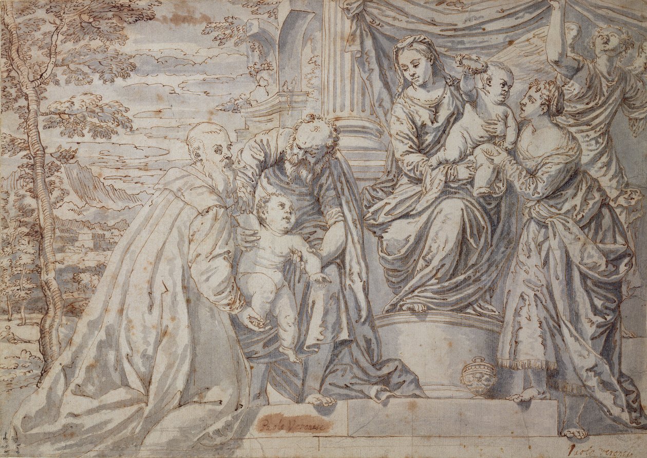 Postavy na terase od Paolo Veronese